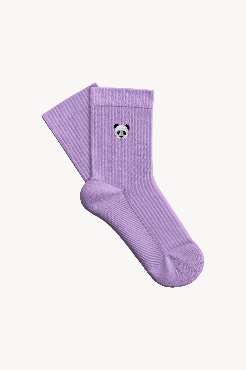 Panda Soket Havlu Çorap - Lila