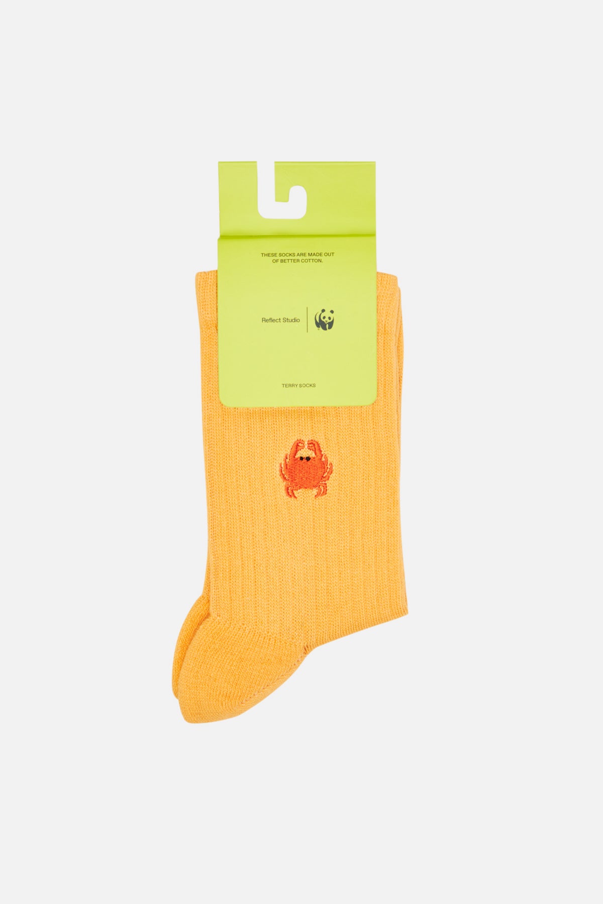 Yengeç Soket Havlu Çorap - Turuncu
