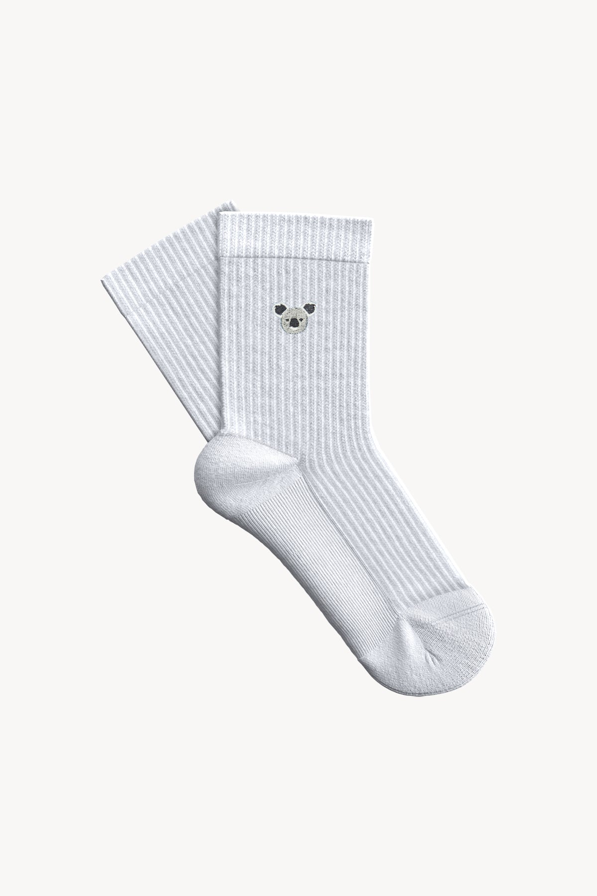Koala Soket Havlu Çorap - Beyaz