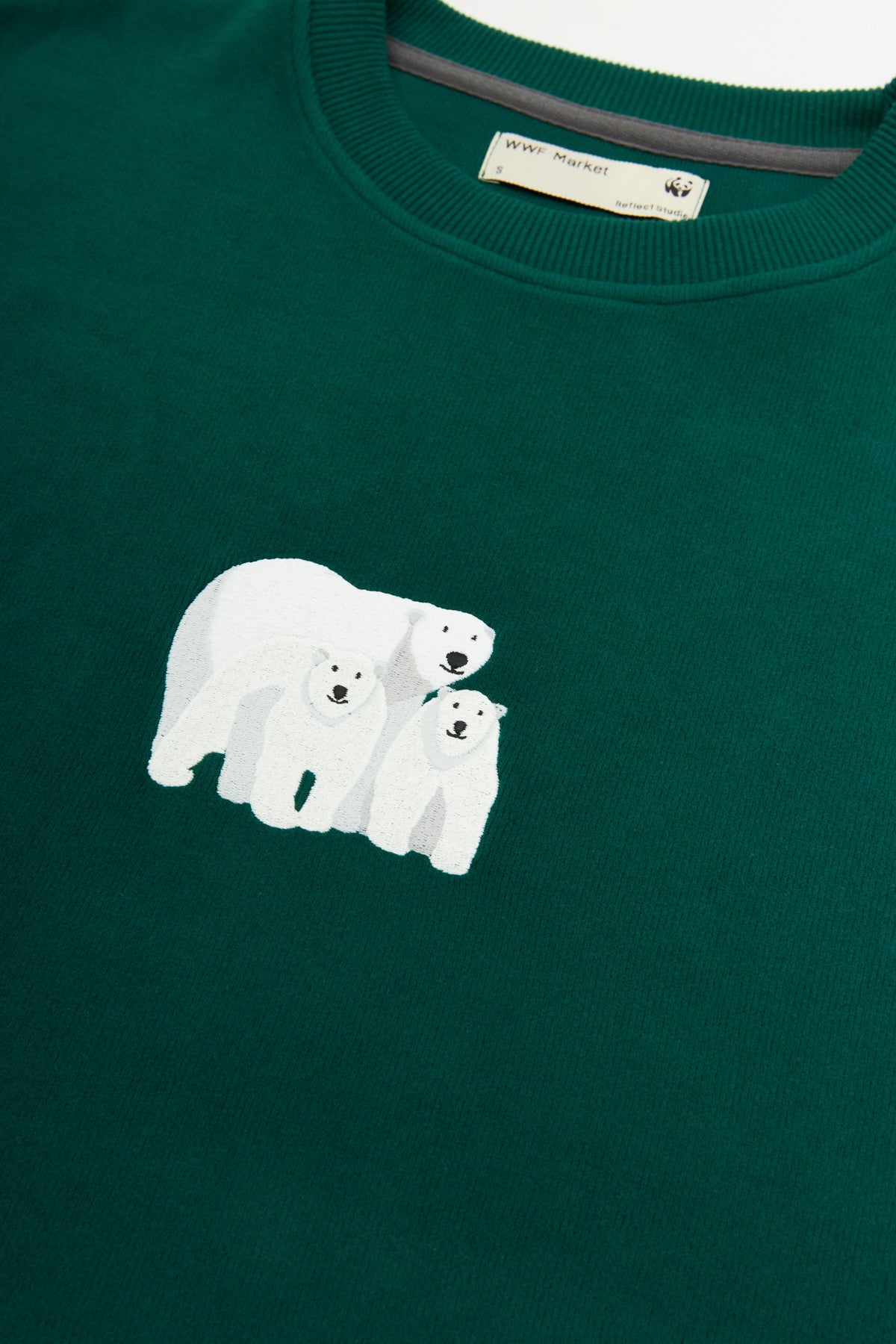 Kutup Ayıları Super Soft Sweatshirt - Koyu Yeşil