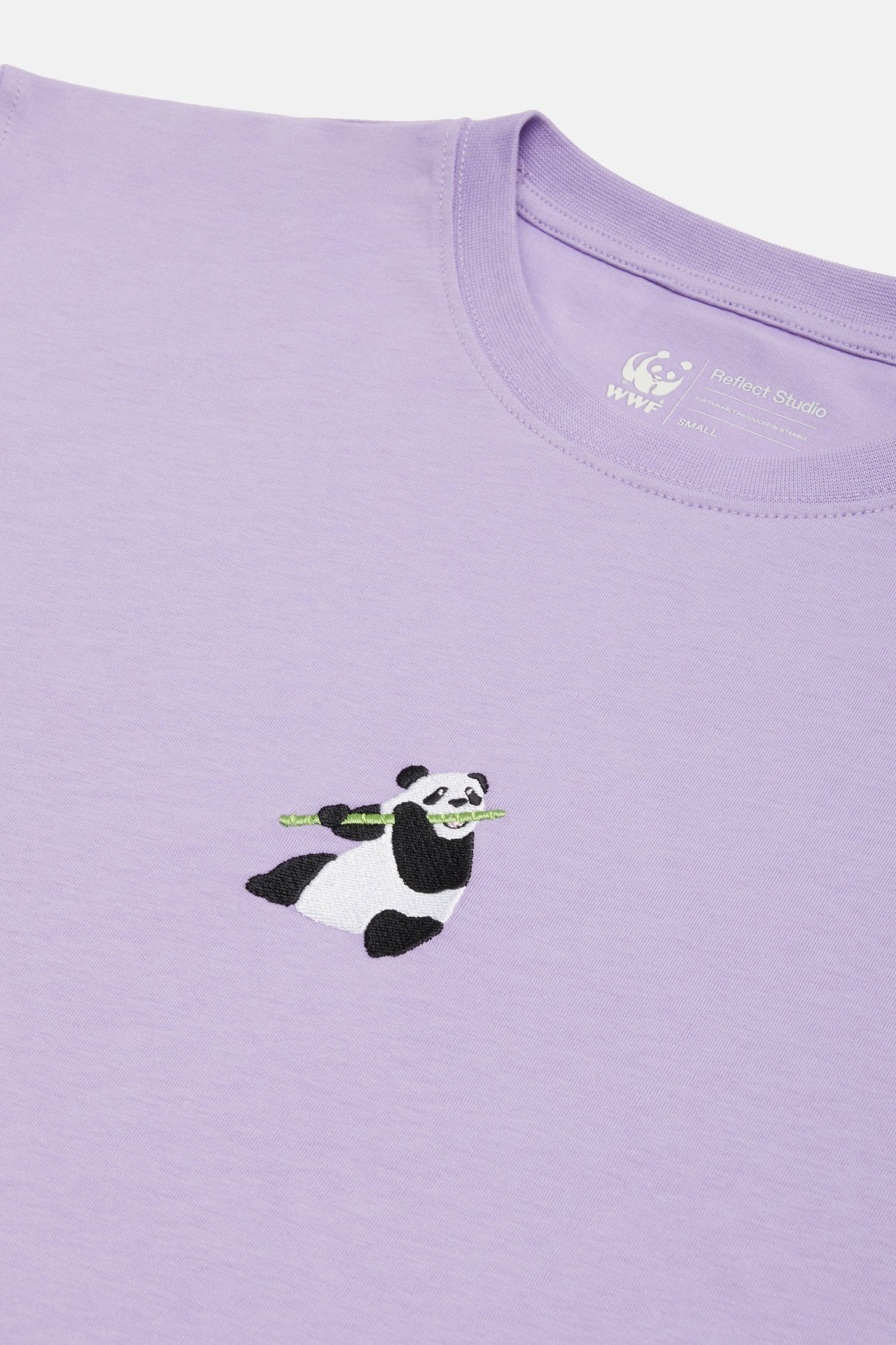 Giant Panda Crop Light-Weight T-shirt - Mor