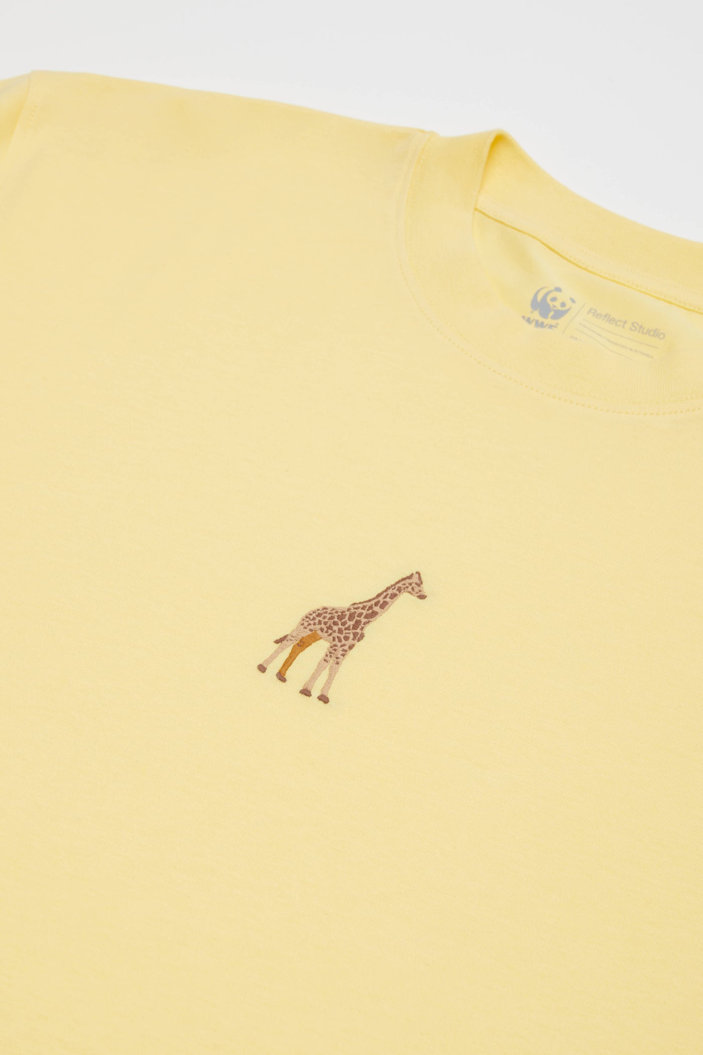 Zürafa Oversize Light-Weight T-shirt - Açık Sarı