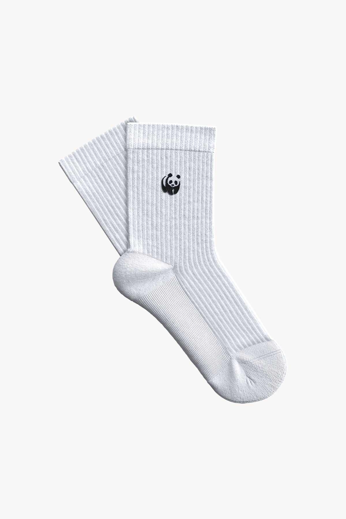 WWF Logo Soket Havlu Çorap - Beyaz