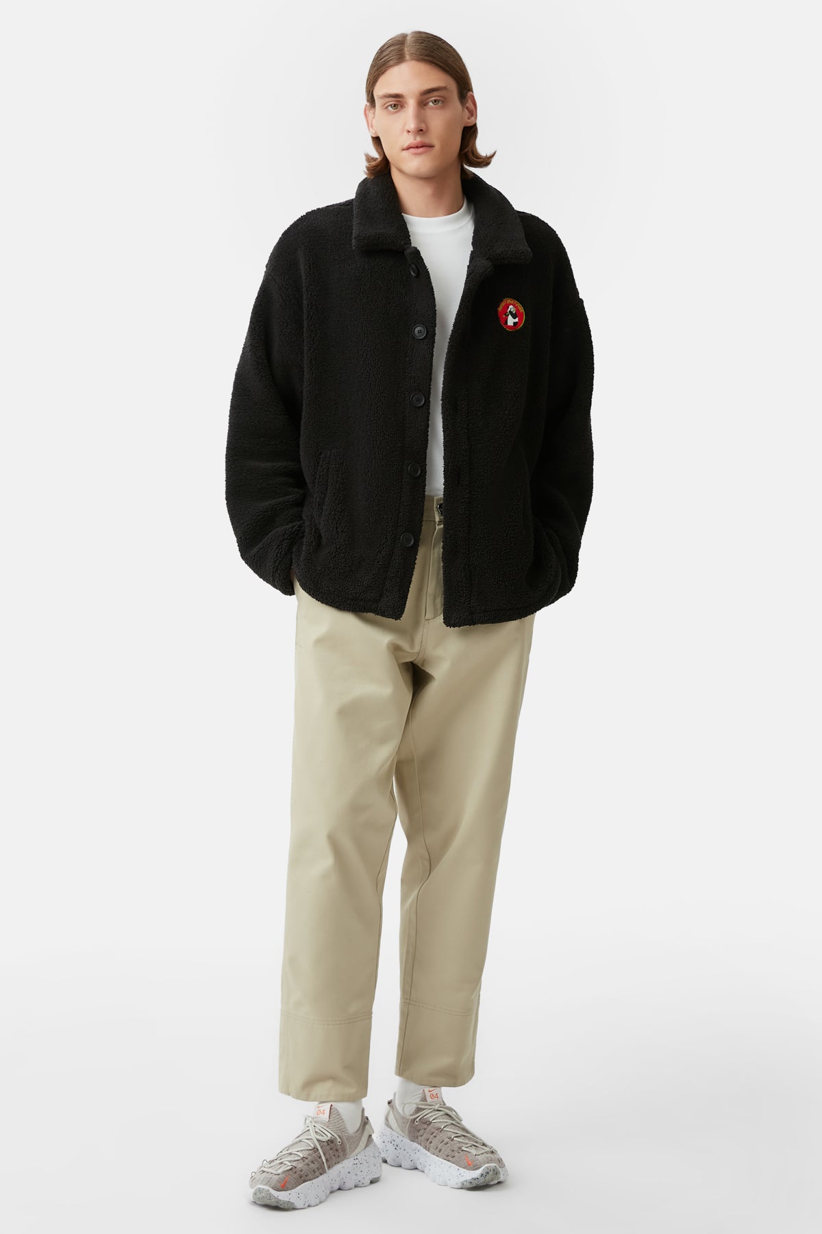Giant Panda Sherpa Ceket - Siyah
