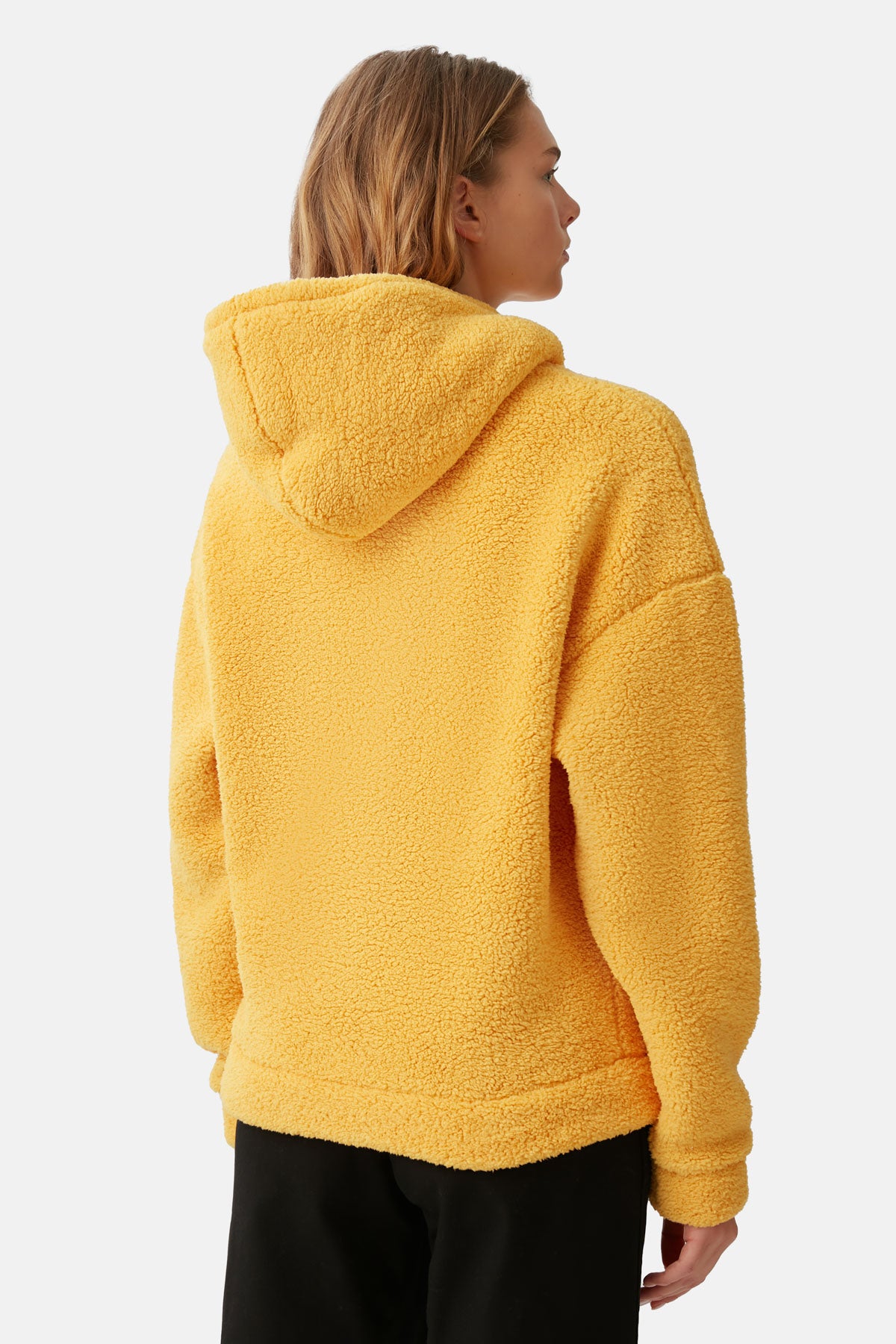 Kızıl Tilki Sherpa Hoodie - Sarı