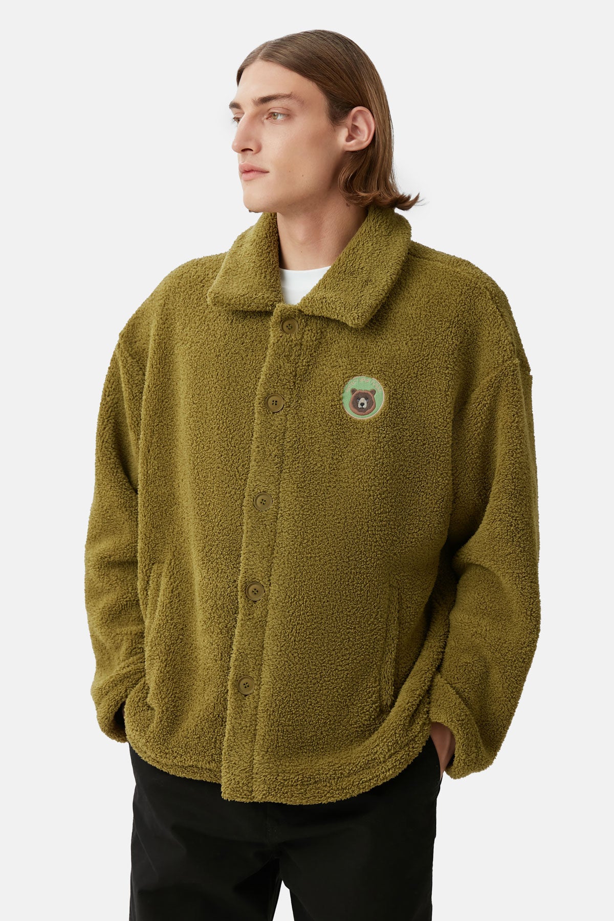 Bozayı Sherpa Ceket - Haki