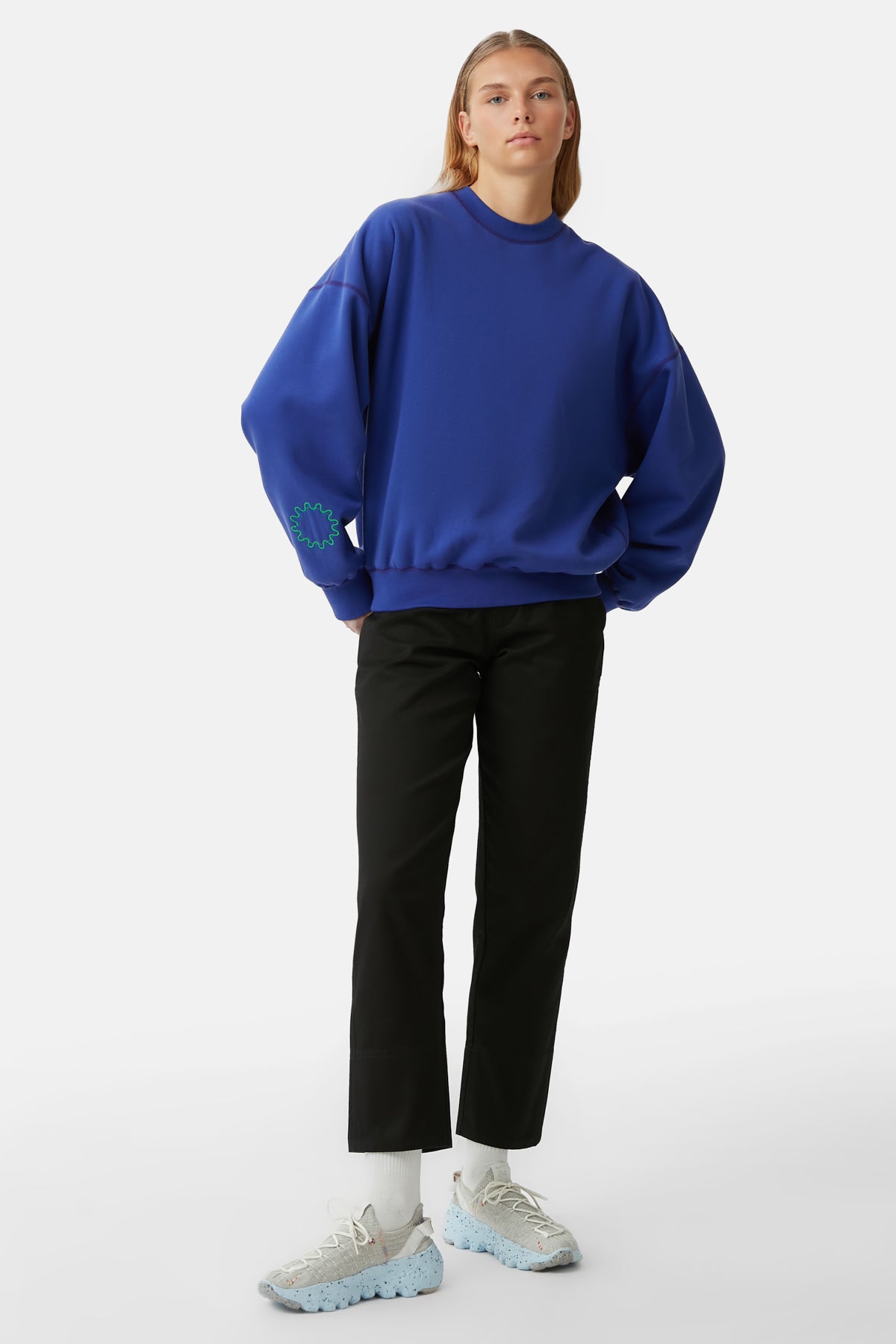 Tembel Hayvan Teddy Sweatshirt - Lacivert