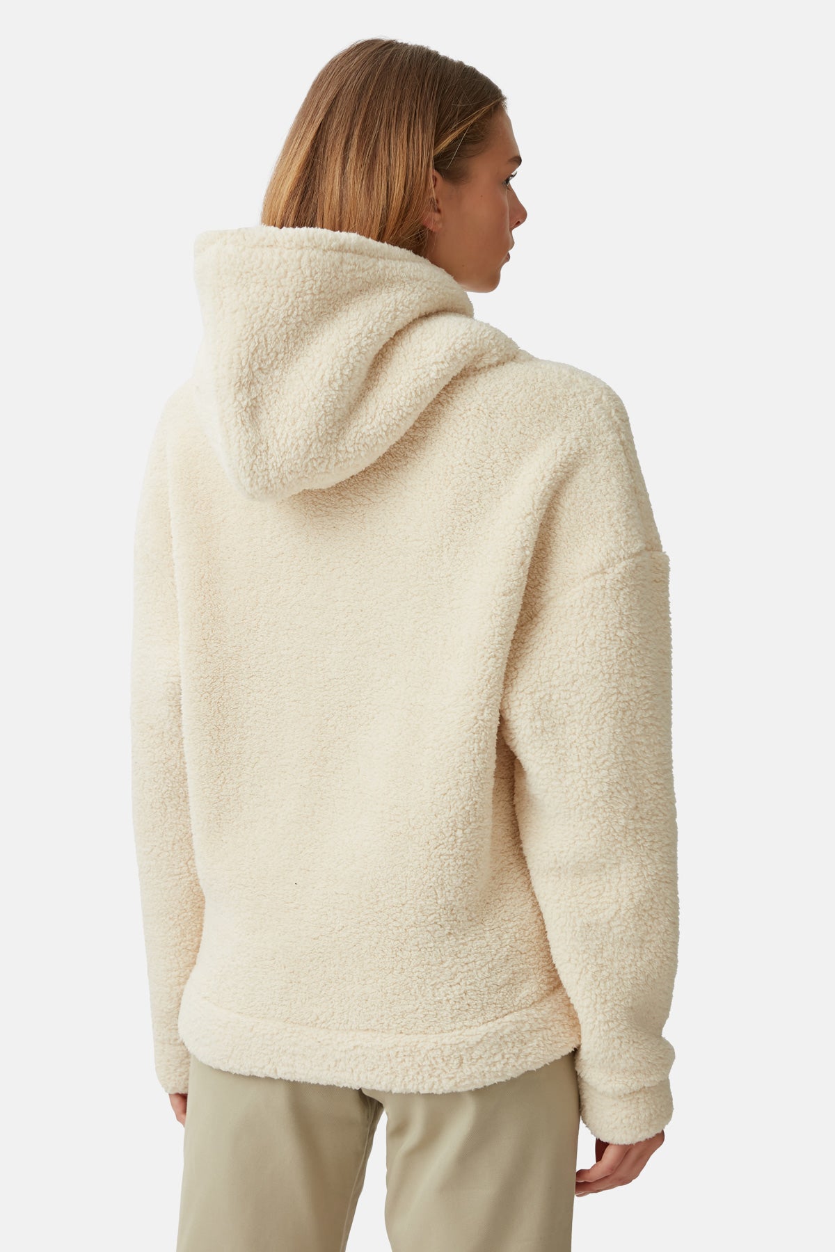 Shell Sherpa Hoodie - Bej