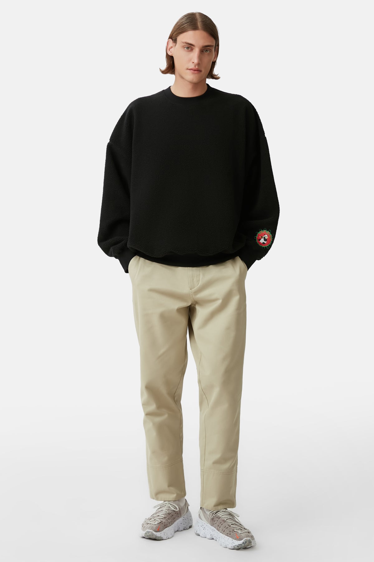 Giant Panda Teddy Sweatshirt - Siyah