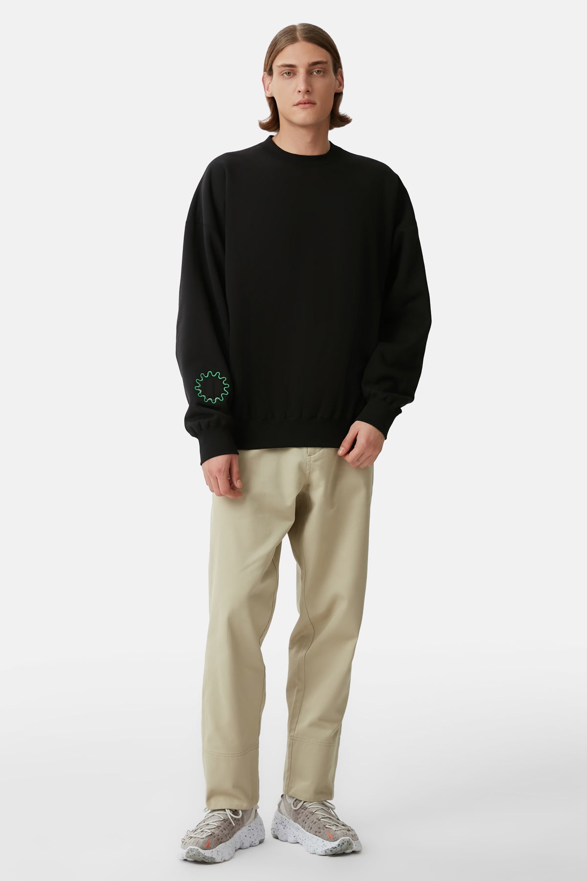 Giant Panda Teddy Sweatshirt - Siyah