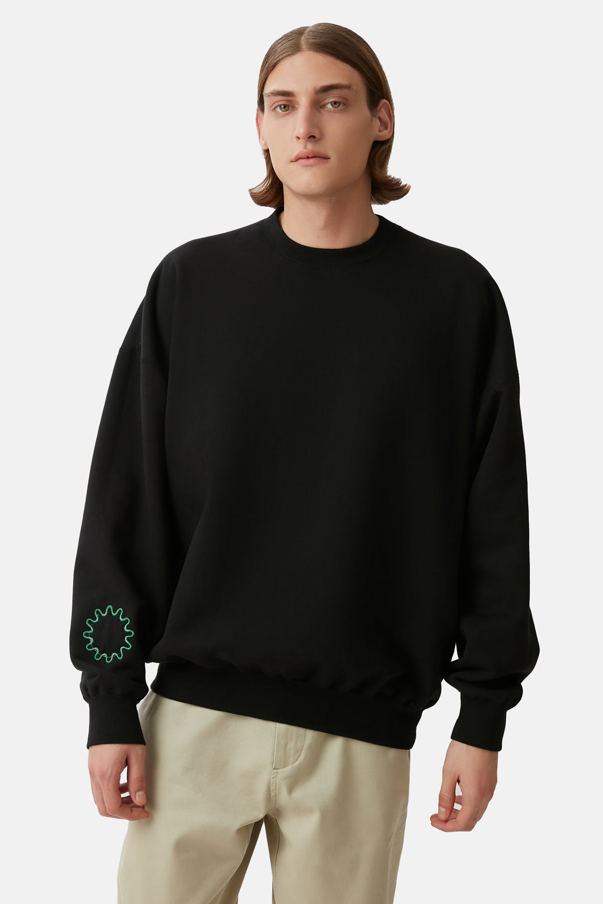 Giant Panda Teddy Sweatshirt - Siyah