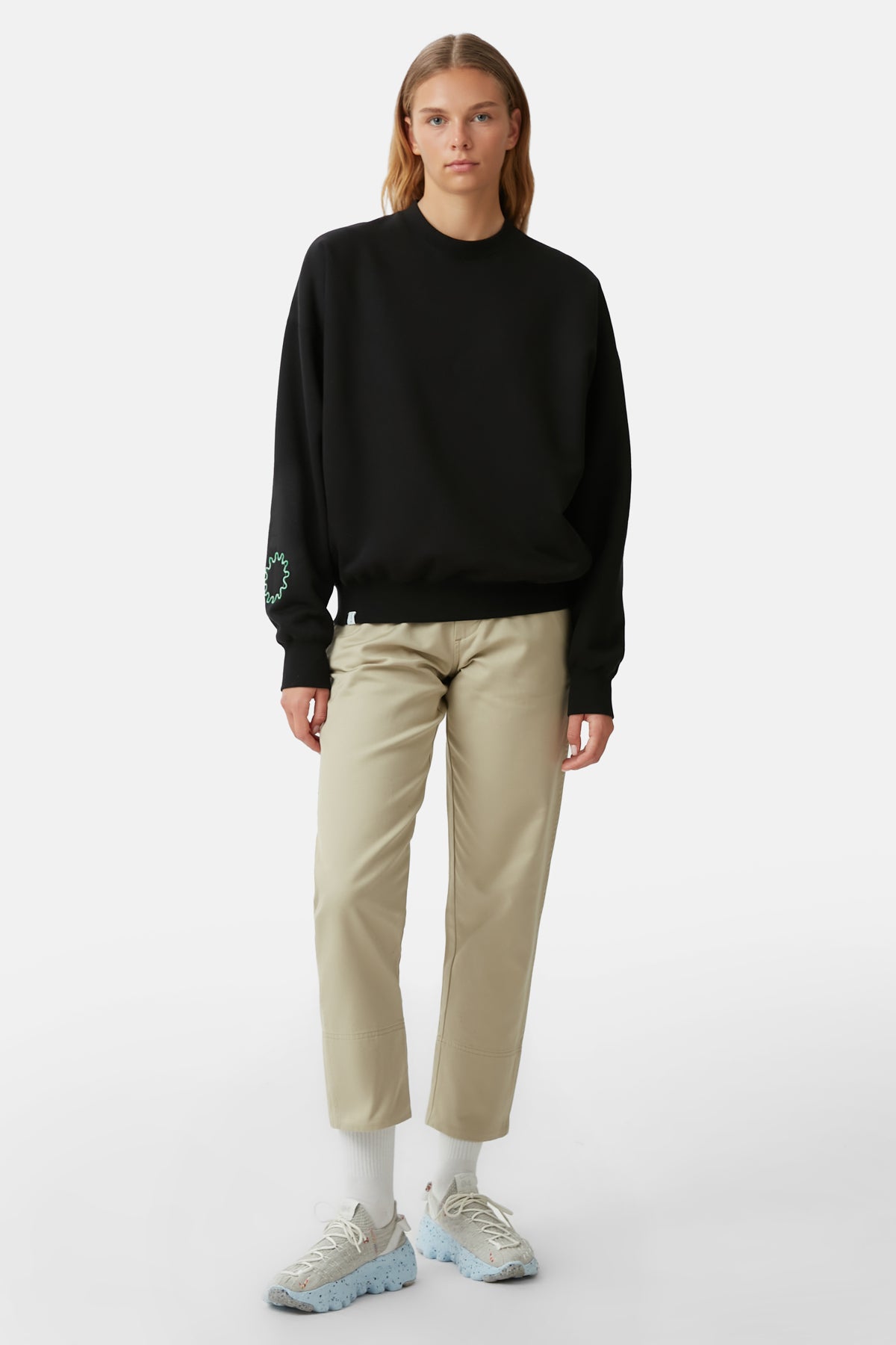 Giant Panda Teddy Sweatshirt - Siyah